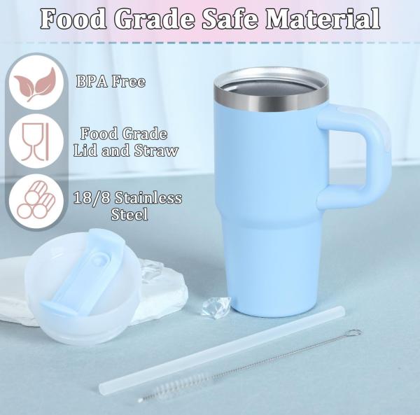 5 Star Essentials 14 oz Tumbler with Handle - Ultimate Stainless Steel, Vacuum Insulated for All-Day Refreshment picture