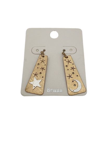 Star and Moon Earrings - Various Colors
