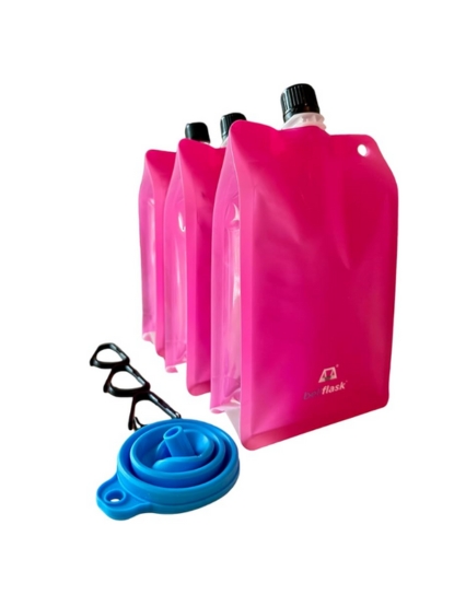 15 oz. Bellflask Plastic Flask - Various Styles picture