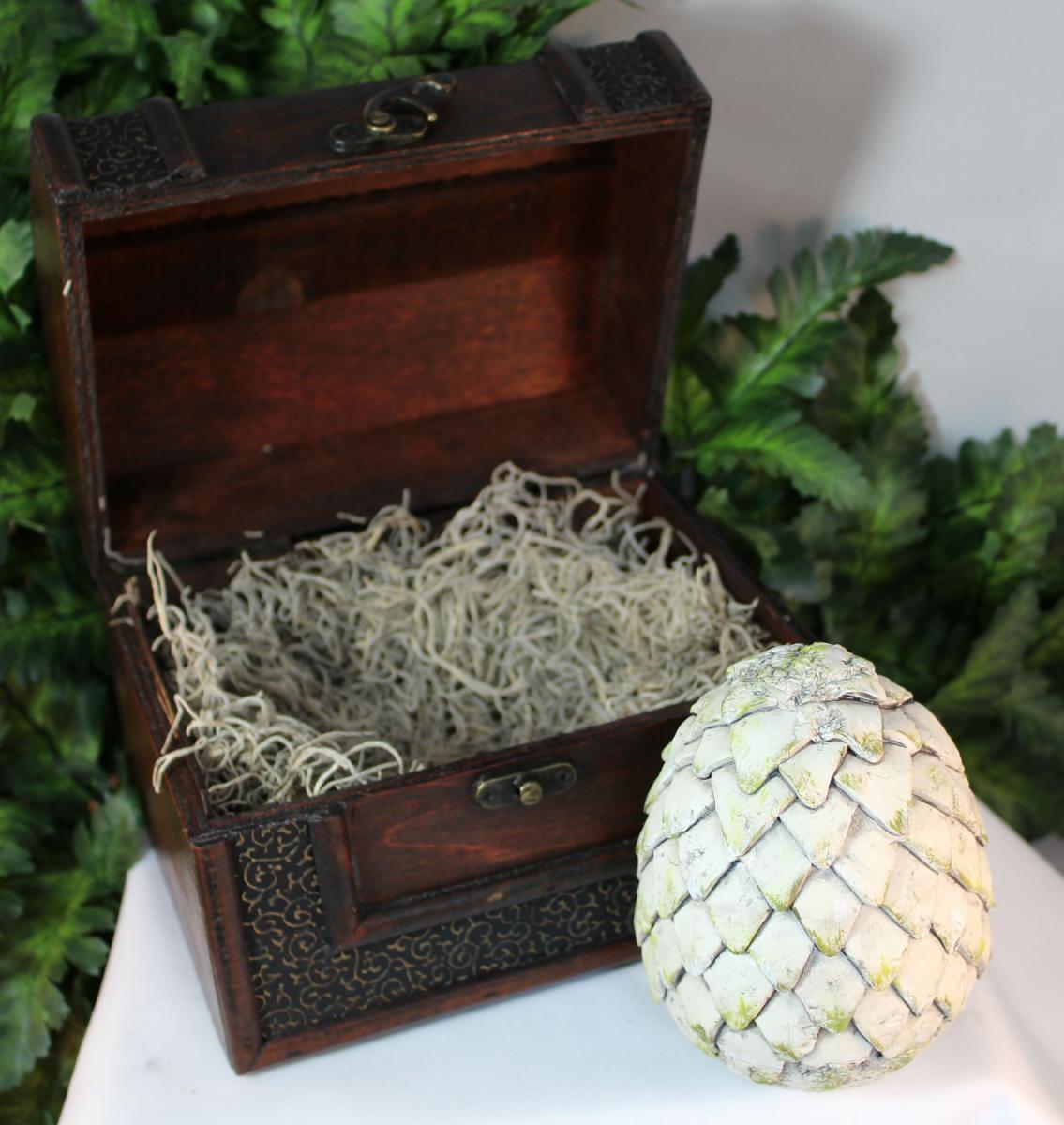 Large Clay Dragon Egg 8-033 picture