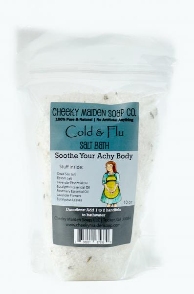 BATH SALTS: COLD AND FLU THERAPY 10 OZ.