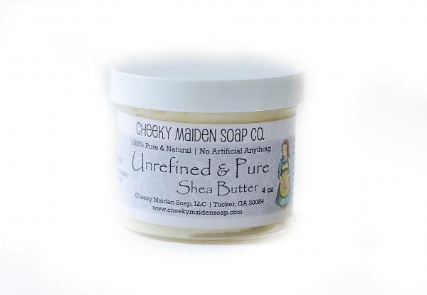 4 OZ SHEA BUTTER: UNREFINED AND PURE