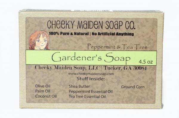 GARDENER'S SOAP: PEPPERMINT + TEA TREE 4.5 OZ. picture