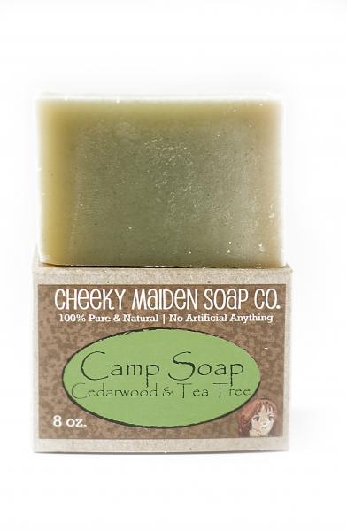 XL CAMP SOAP: CEDARWOOD AND TEA TREE OIL 8 OZ. picture