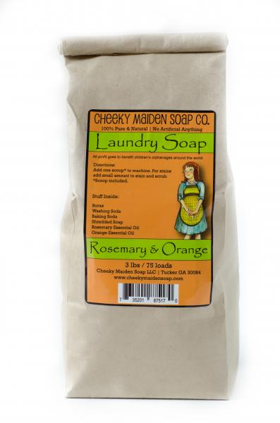 LAUNDRY SOAP: ROSEMARY + SWEET ORANGE 10 LB. BAG