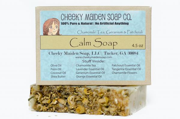 CALM SOAP: CHAMOMILE + GERANIUM + PATCHOULI 4.5 OZ. picture