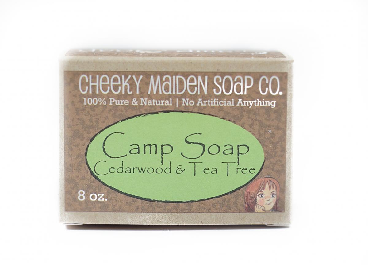 XL CAMP SOAP: CEDARWOOD AND TEA TREE OIL 8 OZ. picture