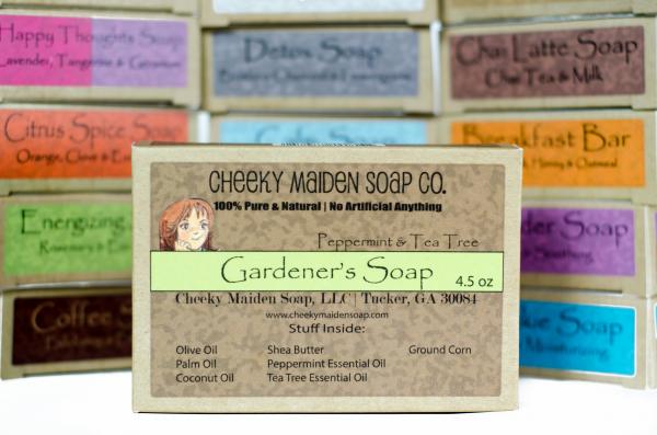 GARDENER'S SOAP: PEPPERMINT + TEA TREE 4.5 OZ. picture