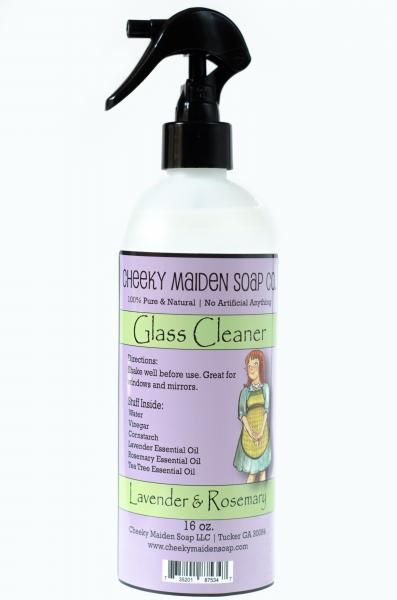 GLASS CLEANER: LAVENDER + ROSEMARY 16 OZ.