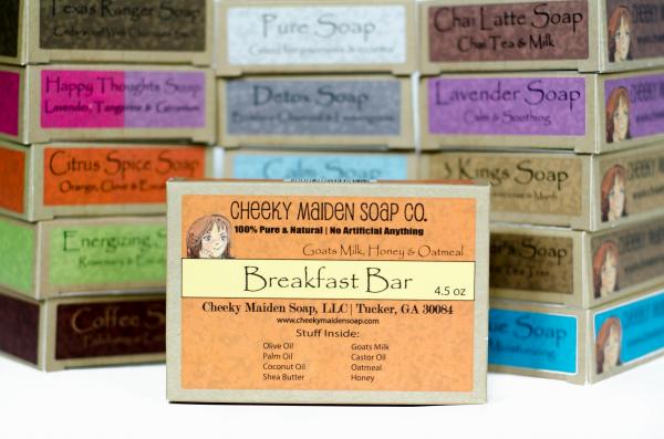 BREAKFAST BAR SOAP: GOAT'S MILK, HONEY + OATMEAL 4.5 OZ. picture