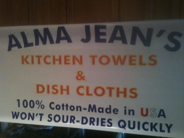 Alma Jean’s  Kitchen Towels & Cloths