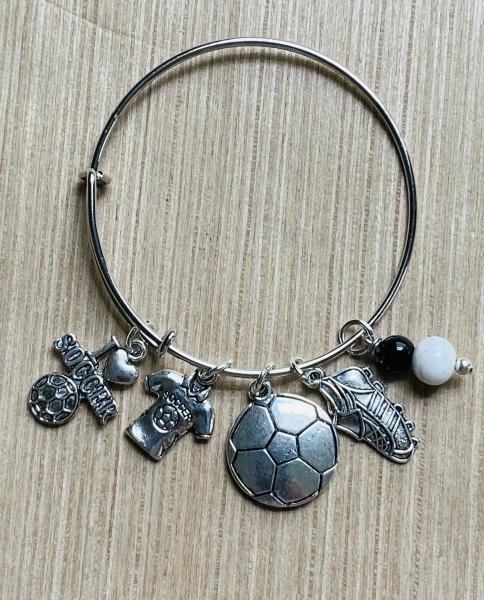 Girls I Love Soccer Charm Bracelet picture