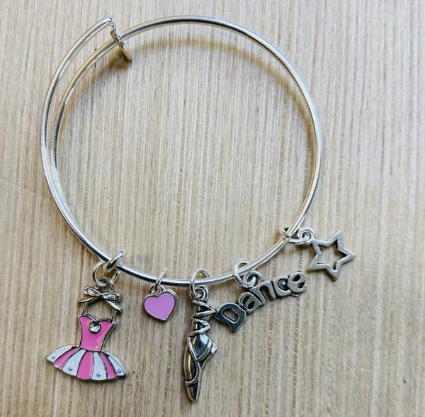 Girls Dance Theme Ballet Tutu Charm Bracelet picture