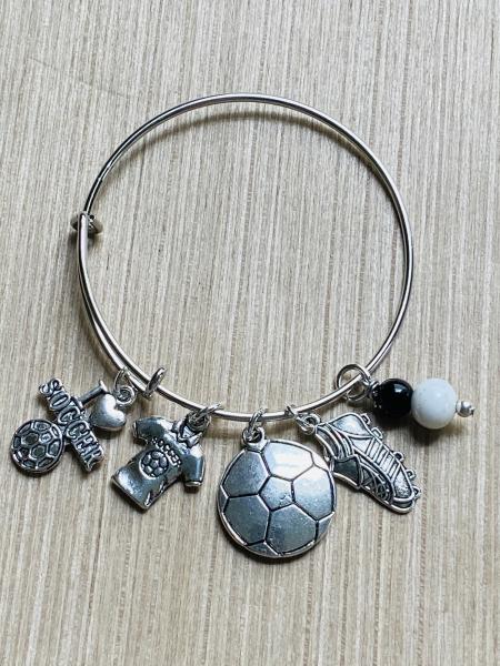 Girls I Love Soccer Charm Bracelet picture