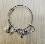 Girls Religious Granddaughter Charm Bracelet