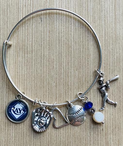 Tampa Bay Rays Women’s Baseball Charm Bracelet picture