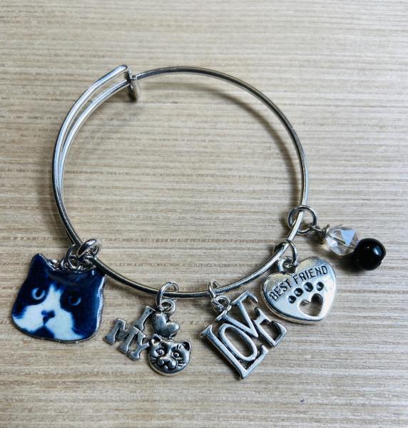 Girls Cat Theme Charm Bracelet picture