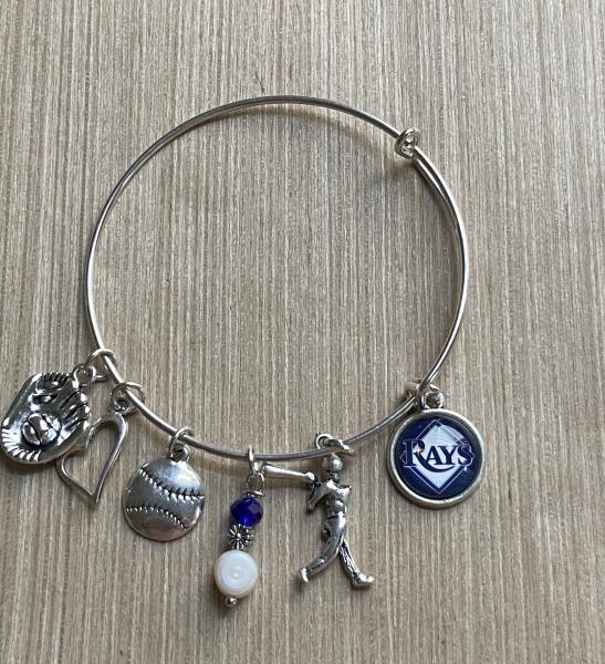 Tampa Bay Rays Women’s Baseball Charm Bracelet picture