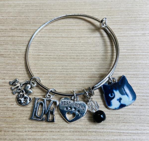 Girls Cat Theme Charm Bracelet picture