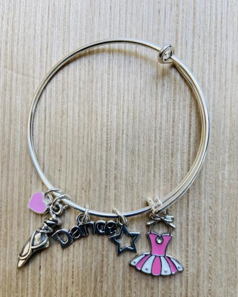 Girls Dance Theme Ballet Tutu Charm Bracelet picture