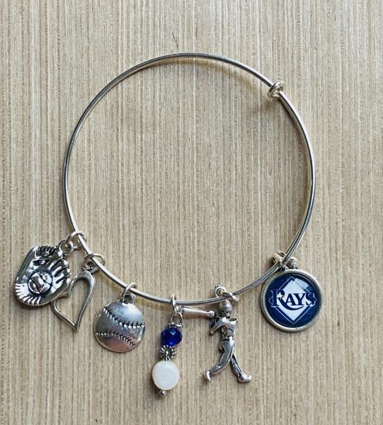 Tampa Bay Rays Women’s Baseball Charm Bracelet picture