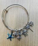 Girls Beach Ocean Mermaid Charm Bracelet