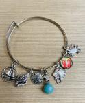 Women’s Beach Theme Sailboat Charm Bracelet