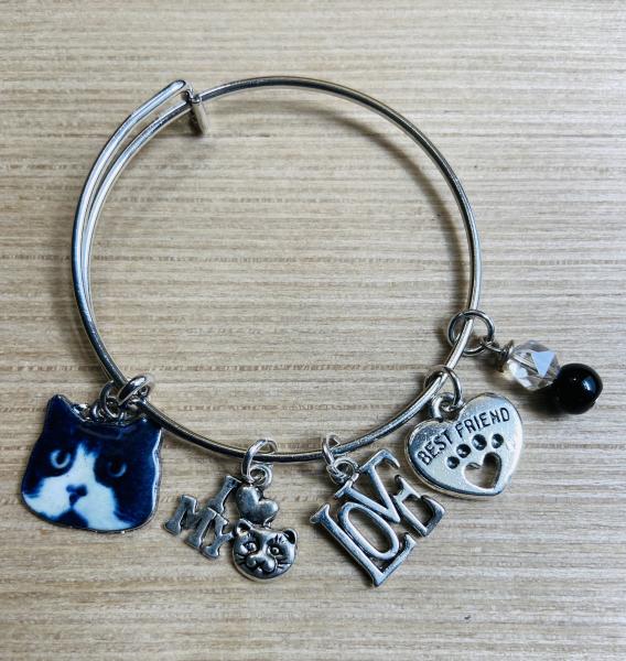 Girls Cat Theme Charm Bracelet picture