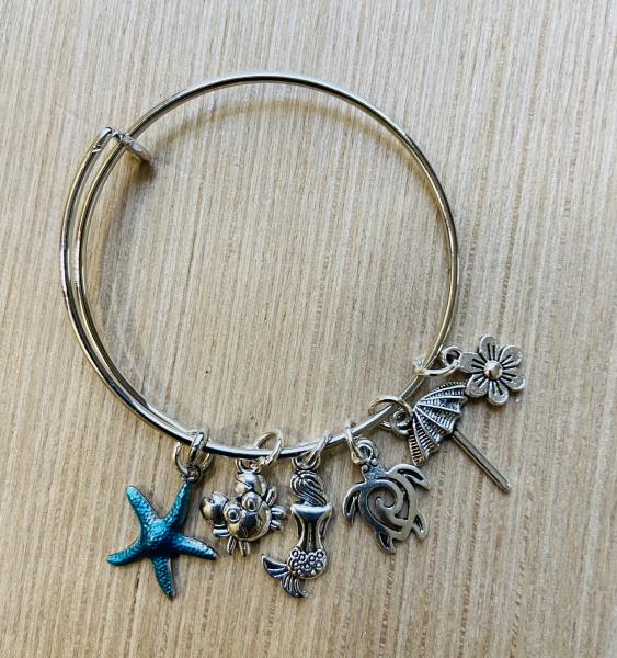 Girls Beach Ocean Mermaid Charm Bracelet picture