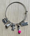 Girls I Love Cheer Cheerleading Charm Bracelet