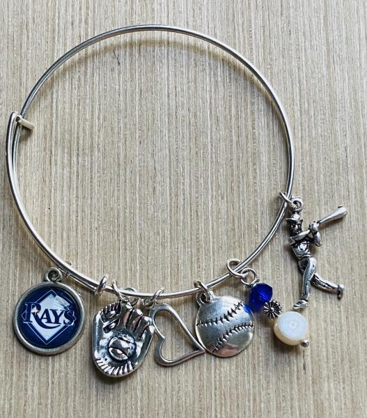 Tampa Bay Rays Women’s Baseball Charm Bracelet picture