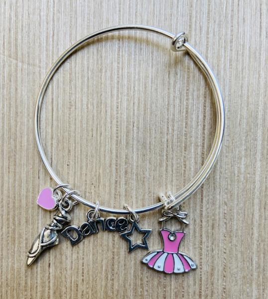 Girls Dance Theme Ballet Tutu Charm Bracelet