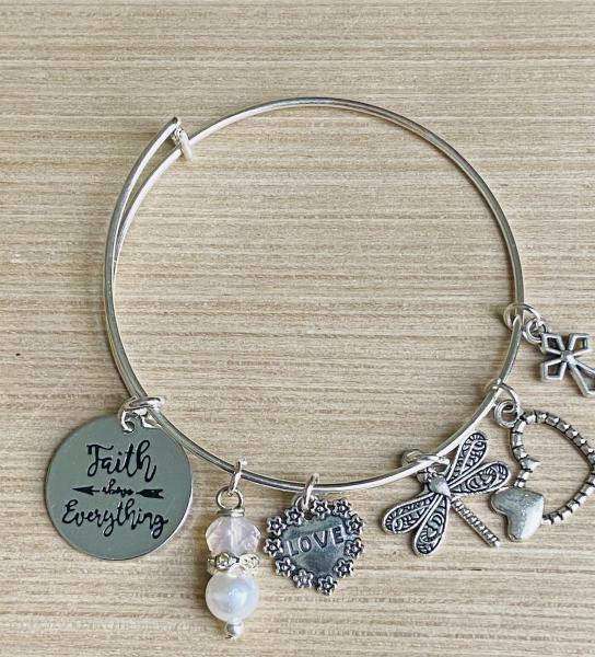 Faith Above Everything Women’s Charm Bracelet Love picture