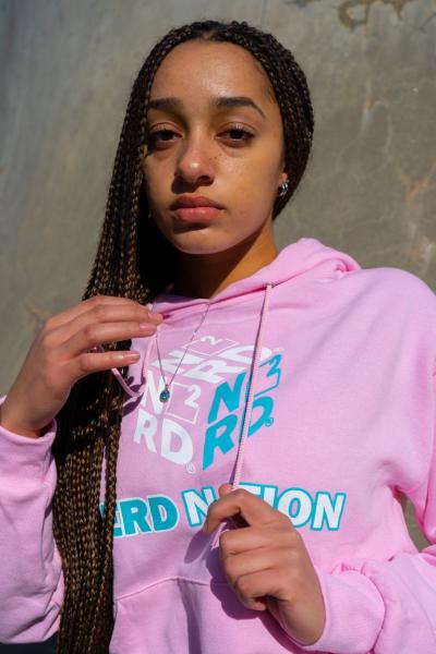 Nerd Nation Pullover Pink Hoodie picture