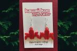 Large Earrings - Red