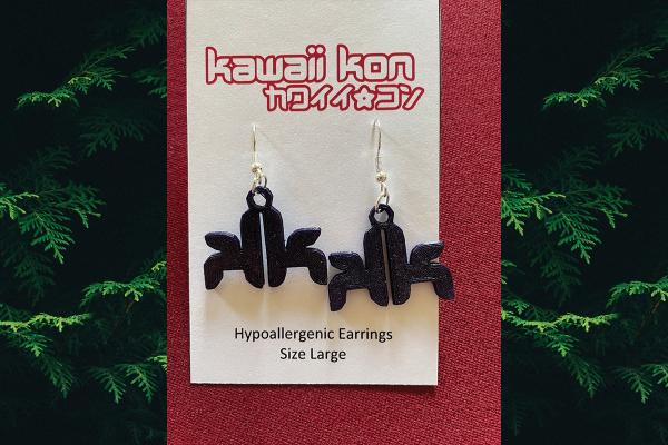 Large Earrings - Purple