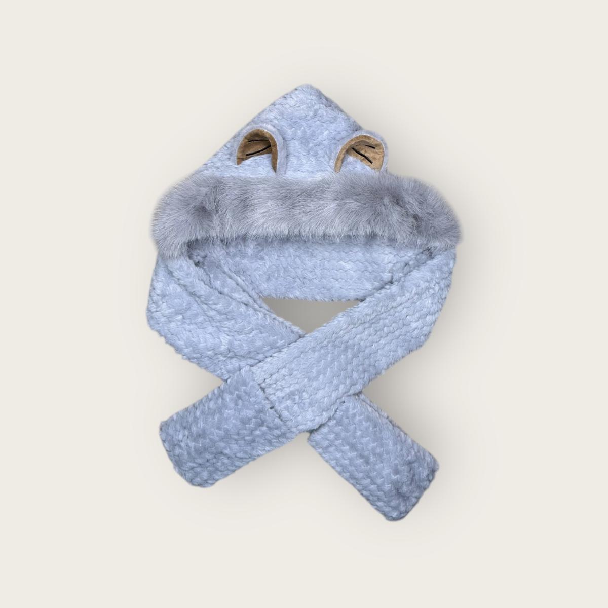 Grey Waffle Knit Cat picture