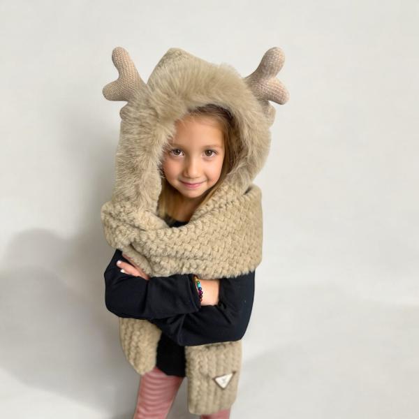 Brown Waffle Knit Deer picture