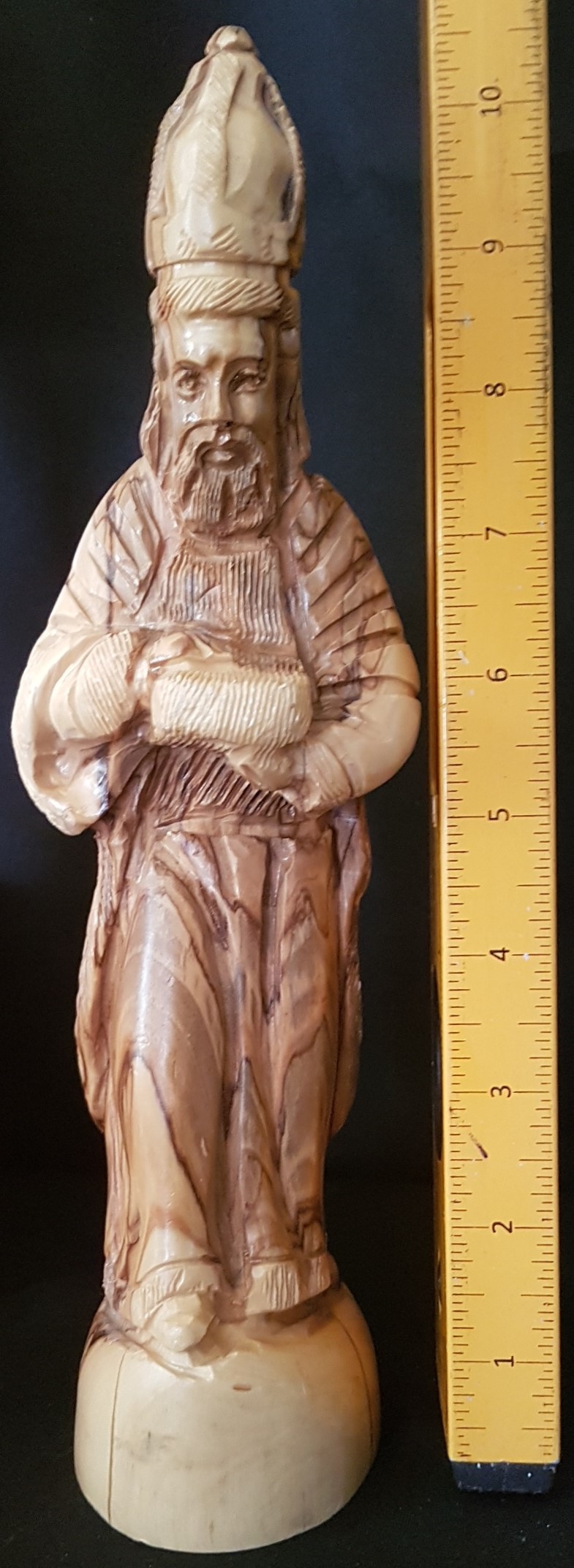 One of a Kind Hand-Carved Manger Scene [Extra large Manger and Figurine set] picture