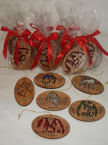 A Gift Set - The Christmas Story in 6 Unique Ornaments