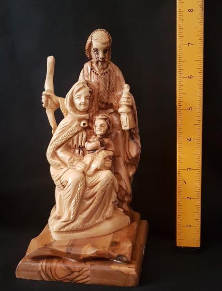 Detailed Holy Family Statue - Joseph Lighting The Path For Their Journey picture