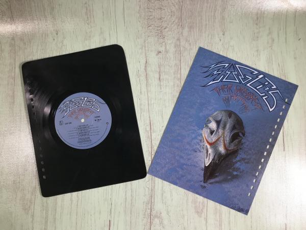 Eagles vinyl record notebook Greatest Hits picture