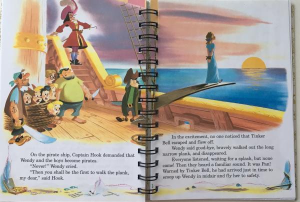 Peter Pan autograph book storybook journal picture