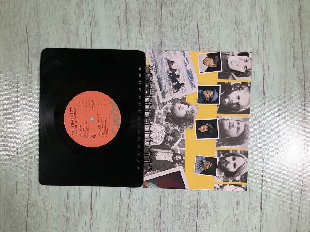 Beach Boys vinyl record notebook Spirit Of America picture
