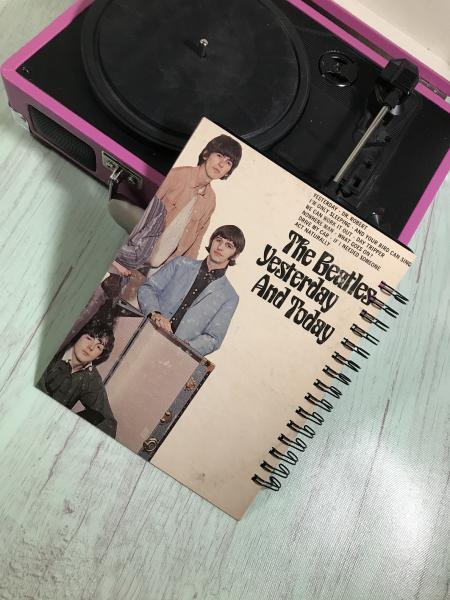 Beatles vinyl notebook Yesterday and Today album picture