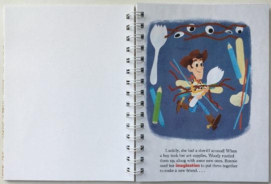 Toy Story 4 Disney autograph book storybook journal picture