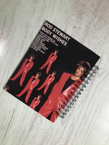 Rod Stewart Vinyl Record notebook picture
