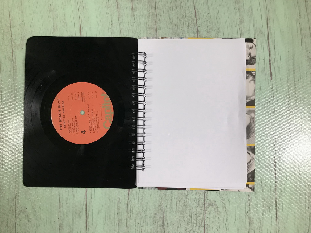 Beach Boys vinyl record notebook Spirit Of America picture