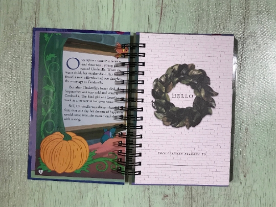 Cinderella/planner/storybook planner/ disney planner picture