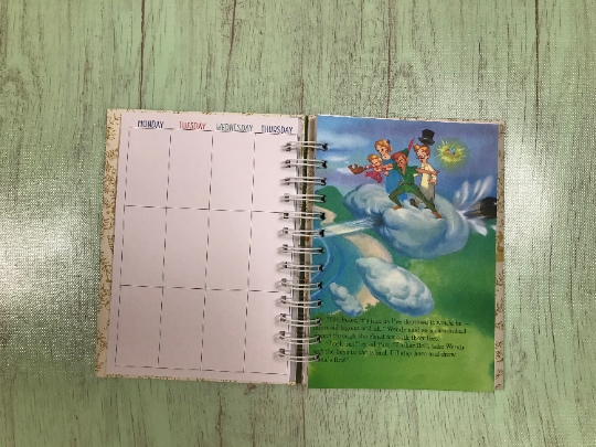 Peter Pan/planner/storybook planner/ disney planner picture